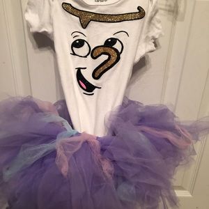 24month chip beauty and the beast tutu costume